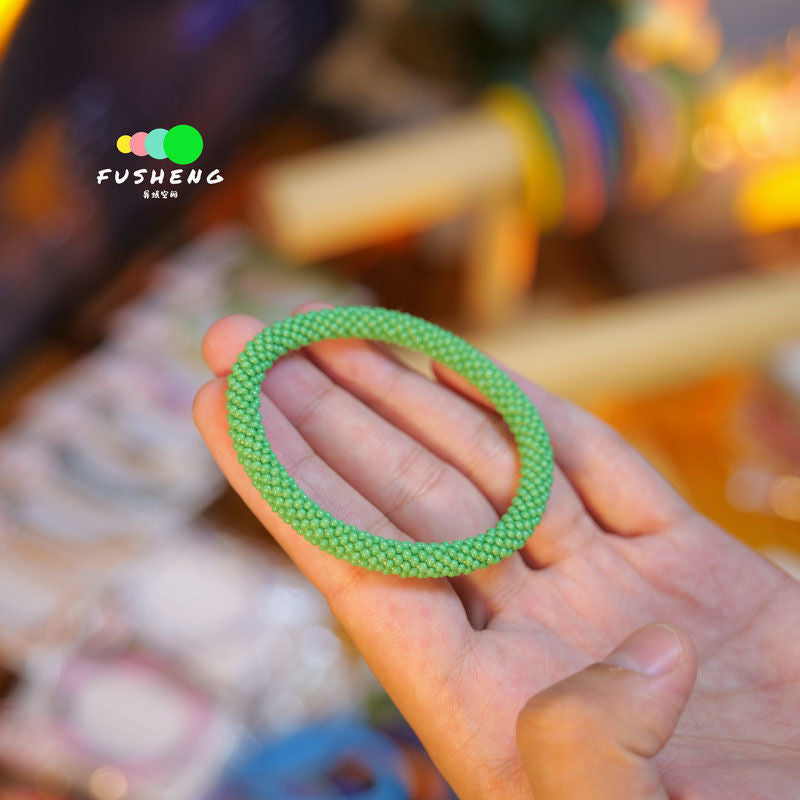 Wholesale Nepal Japanese Essential Oil Diffuser Hand-woven Solid Color Bracelet